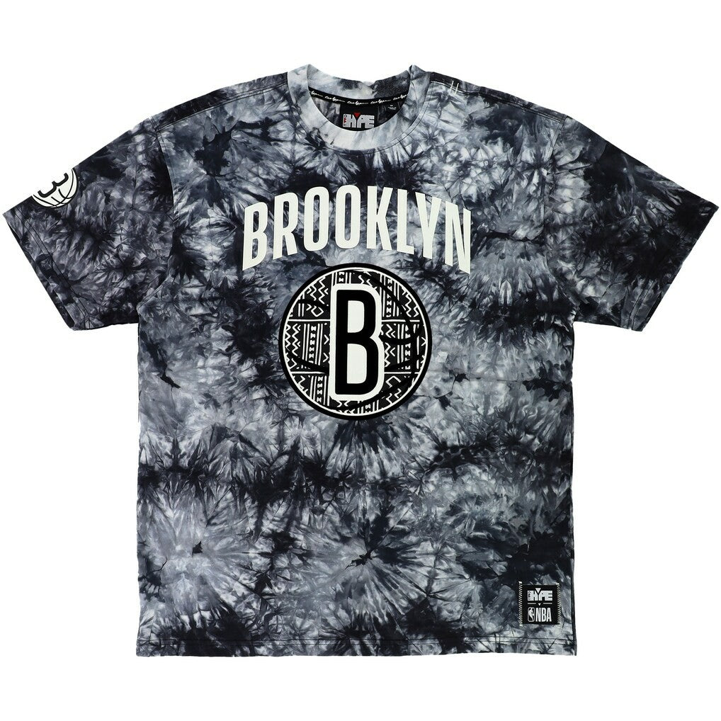 NBA Brooklyn Nets NBA x Two Hype Unisex Culture & Hoops Tie-Dye T-Shirt - Black for sale