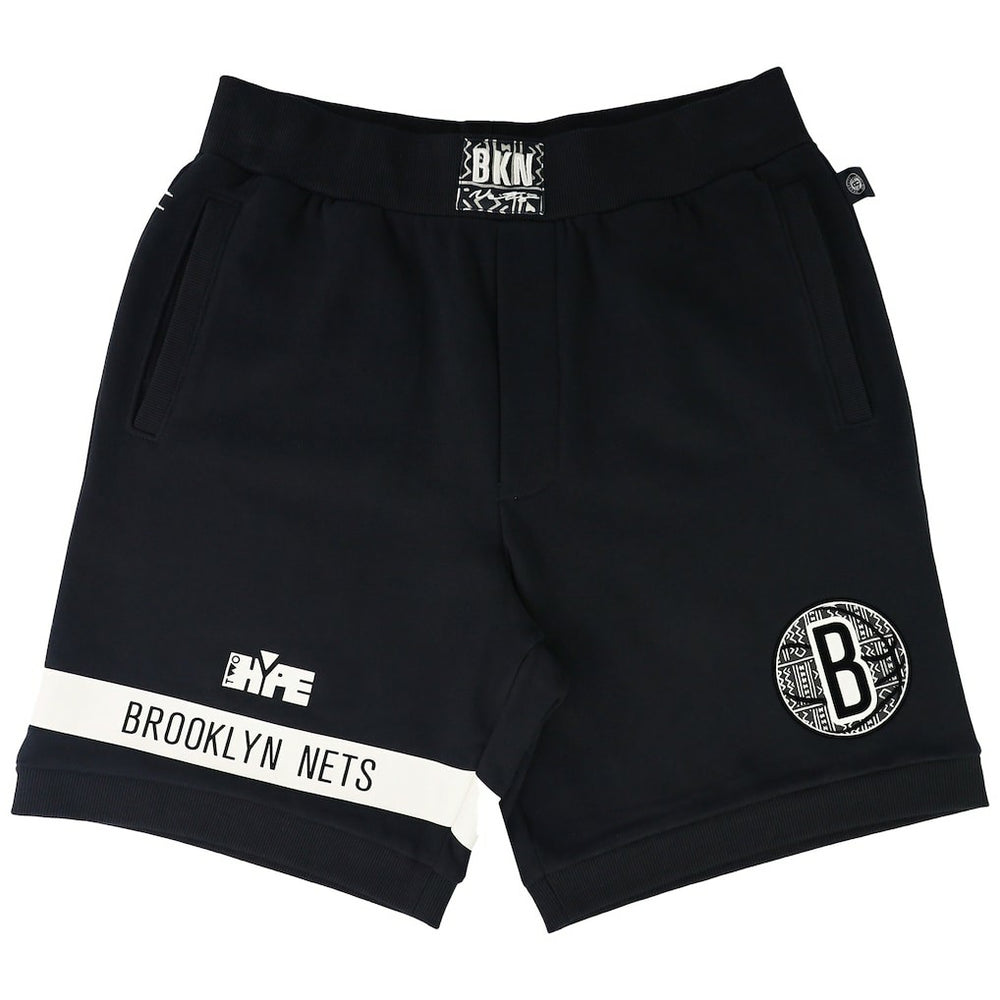 NBA Brooklyn Nets NBA x Two Hype Unisex Culture & Hoops Premium Classic Fleece Shorts - Black sale