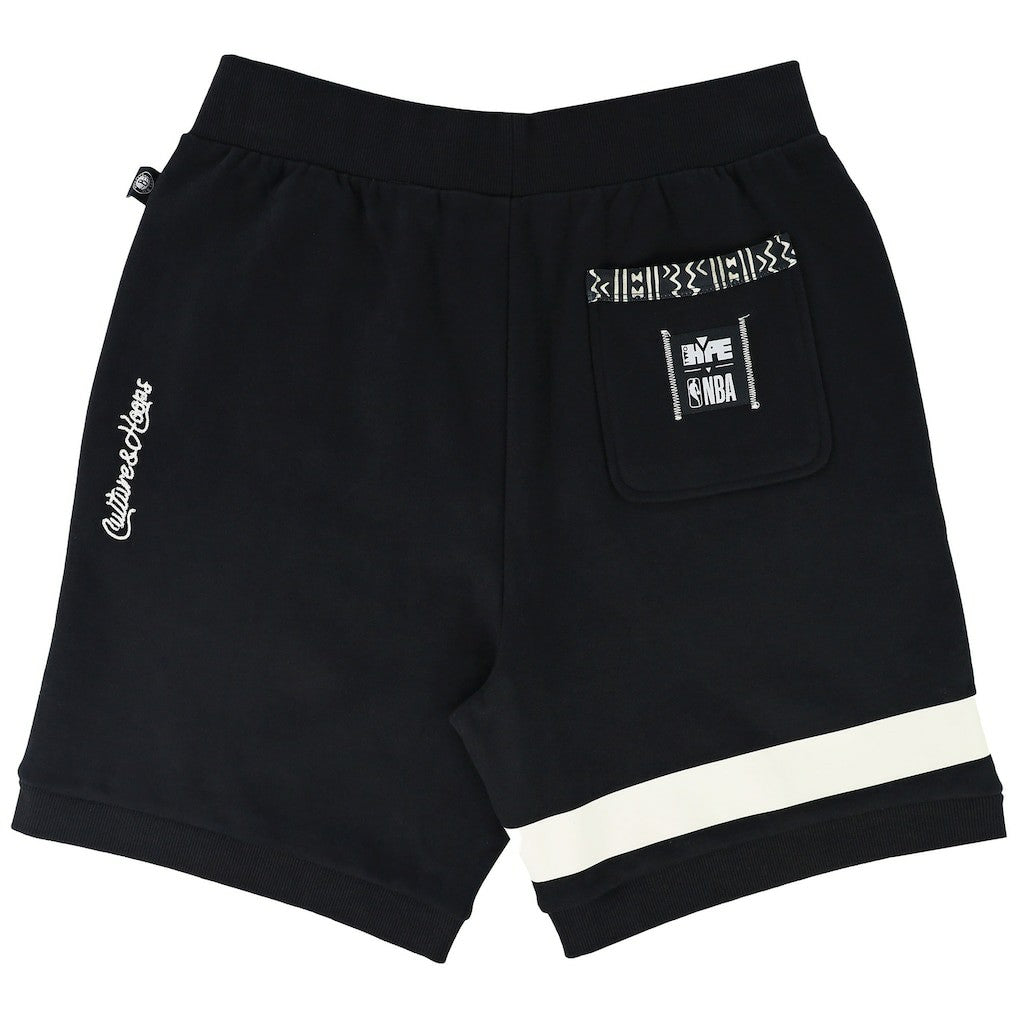 NBA Brooklyn Nets NBA x Two Hype Unisex Culture & Hoops Premium Classic Fleece Shorts - Black sale
