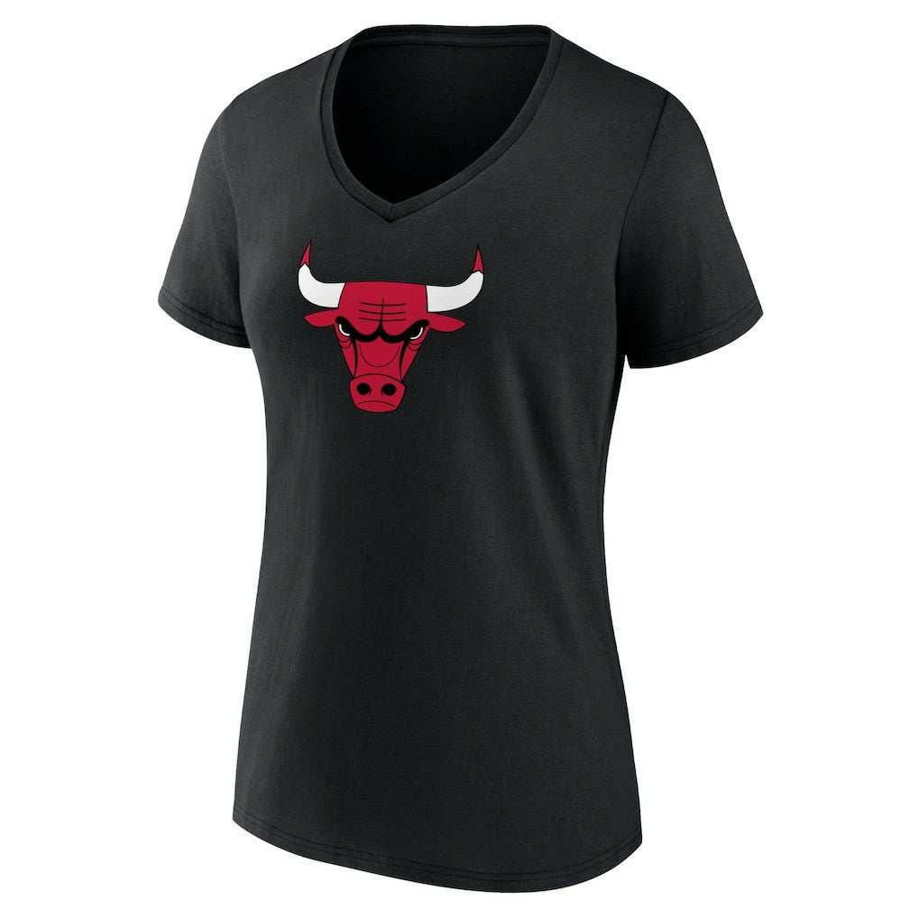 NBA Chicago Bulls Women's Primary Logo V-Neck T-Shirt