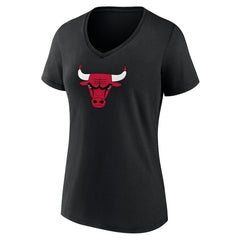 NBA Chicago Bulls Women's Primary Logo V-Neck T-Shirt