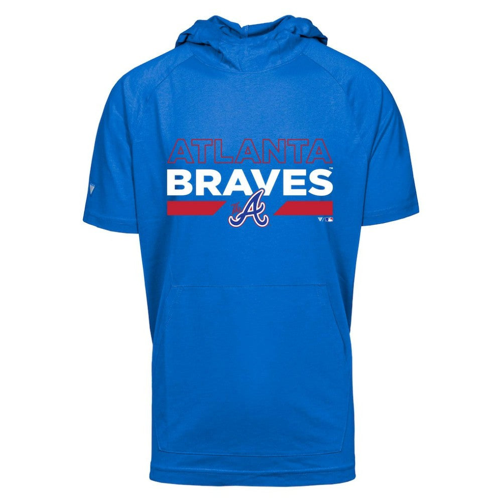 MLB Atlanta Braves Levelwear City Connect Phase No Hitter Short Sleeve Pullover Hoodie