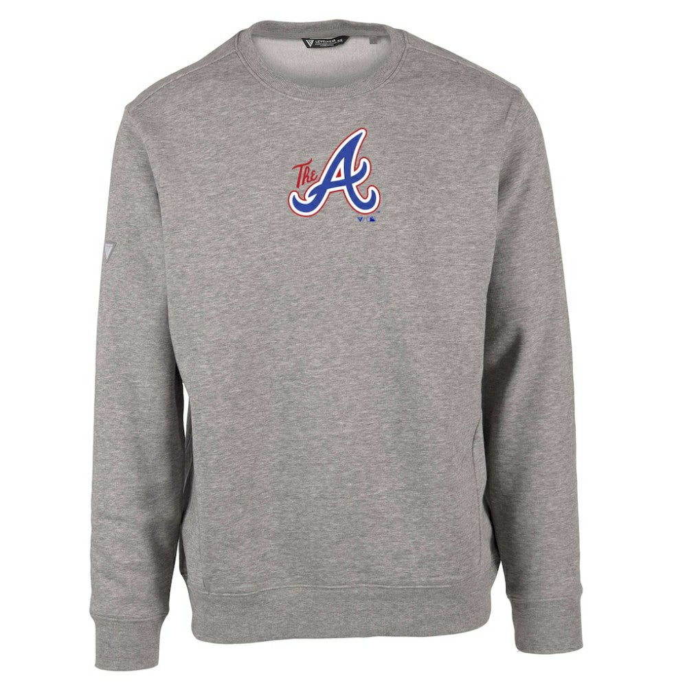 MLB Atlanta Braves Levelwear City Connect Zane Core Logo Pullover Sweatshirt