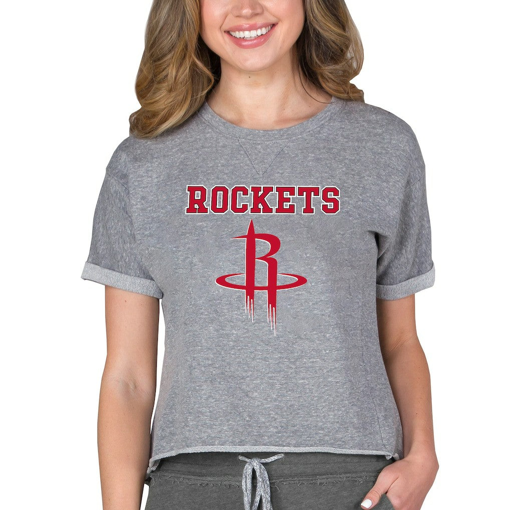 NBA Houston Rockets Concepts Sport NBA Women's Concepts Mainstream Terry SS Top