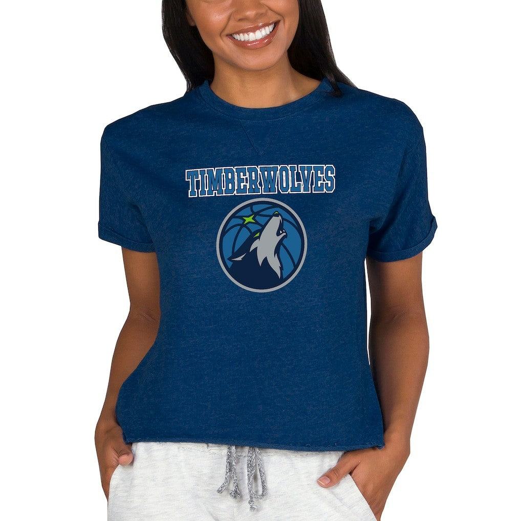NBA Minnesota Timberwolves Concepts Sport NBA Women's Concepts Mainstream Terry SS Top