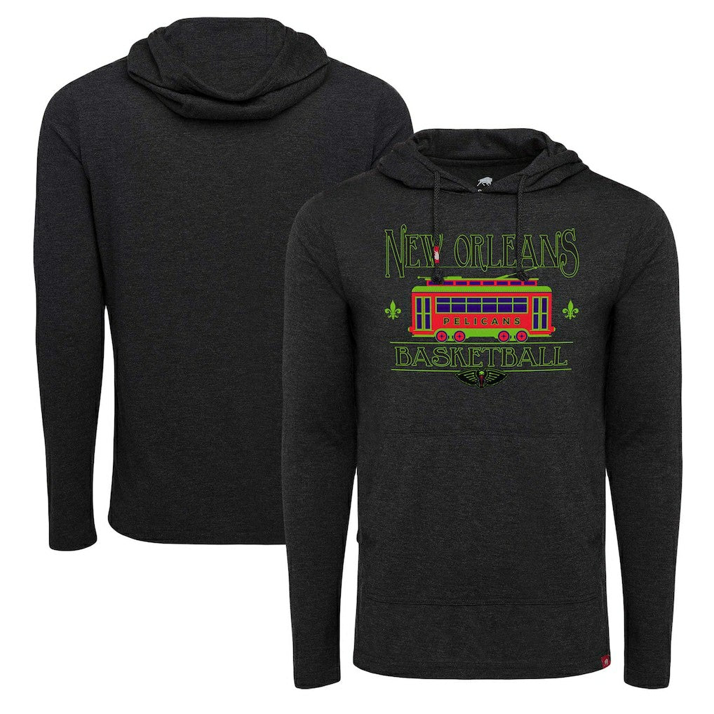 NBA New Orleans Pelicans Sportiqe Unisex City Edition Rowan Lightweight Tri-Blend Pullover Hoodie