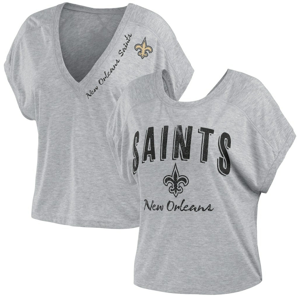 WEAR by Erin Andrews Women's Reversible T-Shirt - New Orleans Saints
