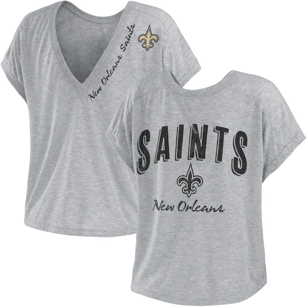 WEAR by Erin Andrews Women's Reversible T-Shirt - New Orleans Saints