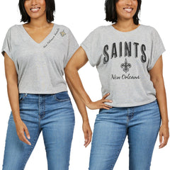 WEAR by Erin Andrews Women's Reversible T-Shirt - New Orleans Saints