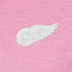 NHL Pink Detroit Red Wings Antigua Women's White Logo Mentor Quarter-Zip Jacket
