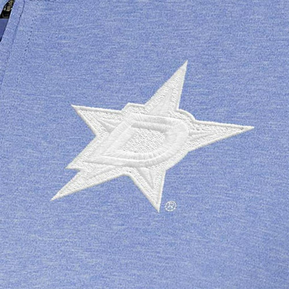 NHL Lavender Dallas Stars Antigua Women's White Logo Mentor Quarter-Zip Jacket