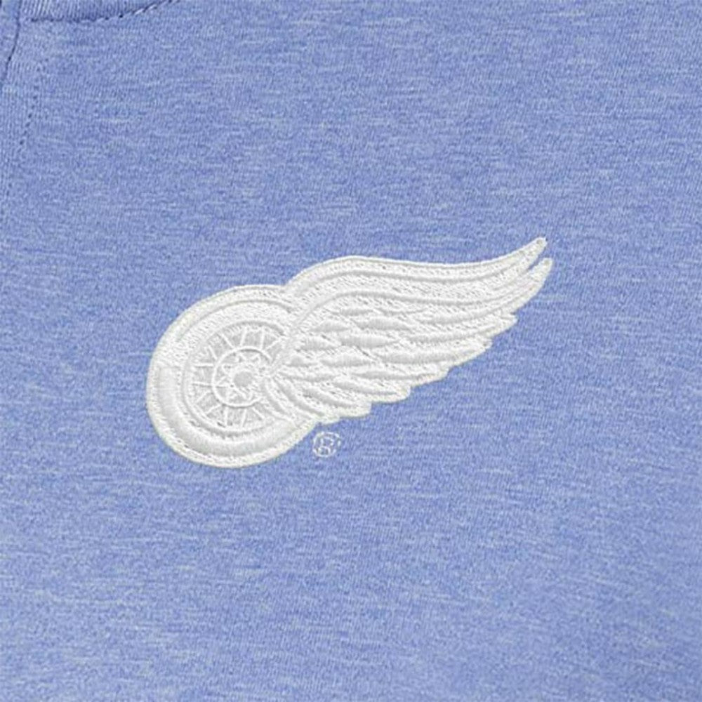 NHL Lavender Detroit Red Wings Antigua Women's White Logo Mentor Quarter-Zip Jacket