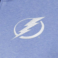 NHL Lavender Tampa Bay Lightning Antigua Women's White Logo Mentor Quarter-Zip Jacket