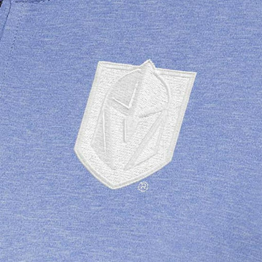 NHL Lavender Vegas Golden Knights Antigua Women's White Logo Mentor Quarter-Zip Jacket