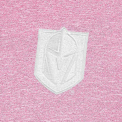 NHL Pink Vegas Golden Knights Antigua White Logo Hunk Quarter-Zip Pullover