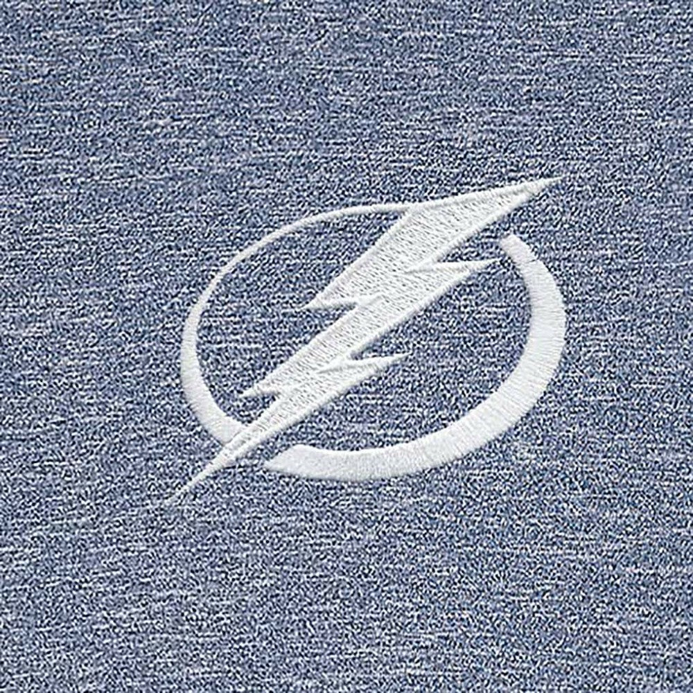 NHL Heather Navy Tampa Bay Lightning Antigua White Logo Hunk Quarter-Zip Pullover