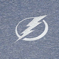 NHL Heather Navy Tampa Bay Lightning Antigua White Logo Hunk Quarter-Zip Pullover