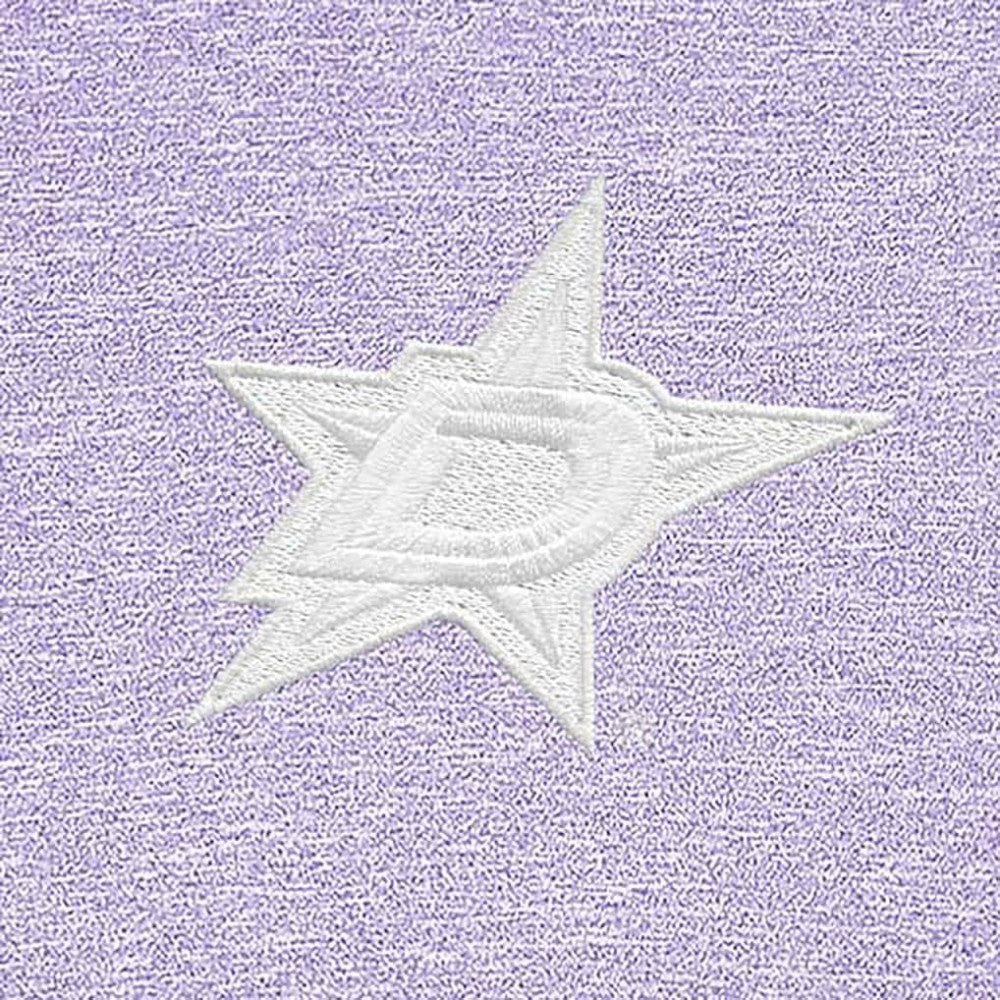 NHL Lavender Dallas Stars Antigua White Logo Hunk Quarter-Zip Pullover