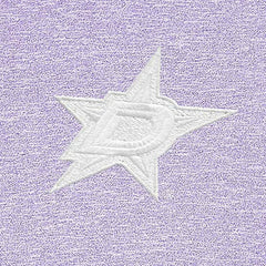 NHL Lavender Dallas Stars Antigua White Logo Hunk Quarter-Zip Pullover