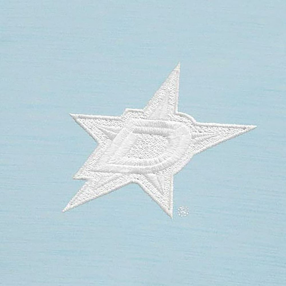 NHL Powder Blue Dallas Stars Antigua White Logo Bright Quarter-Zip Pullover