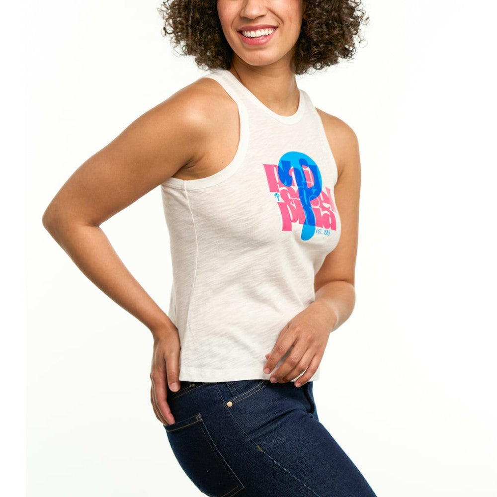 MLB Philadelphia Phillies Lusso Women's Lourdes Tank Top