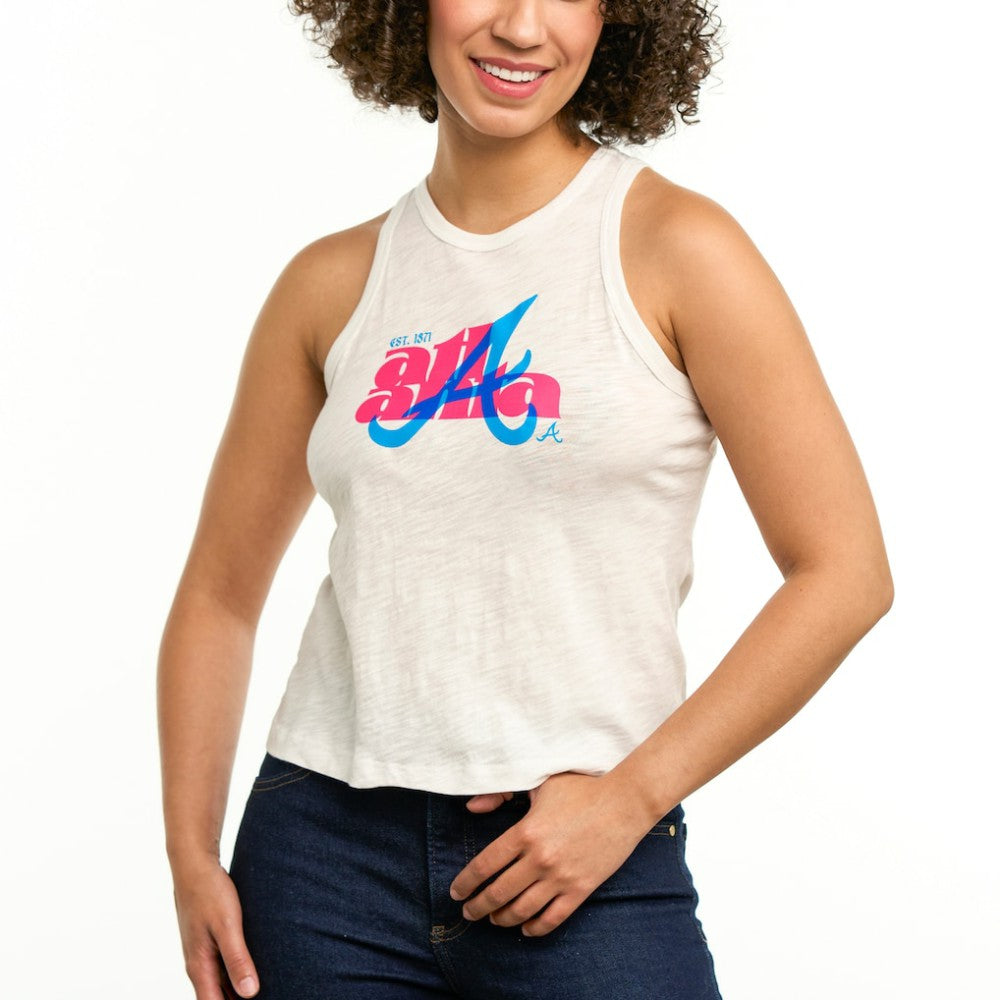 MLB Atlanta Braves Lusso Women's Lourdes Tank Top