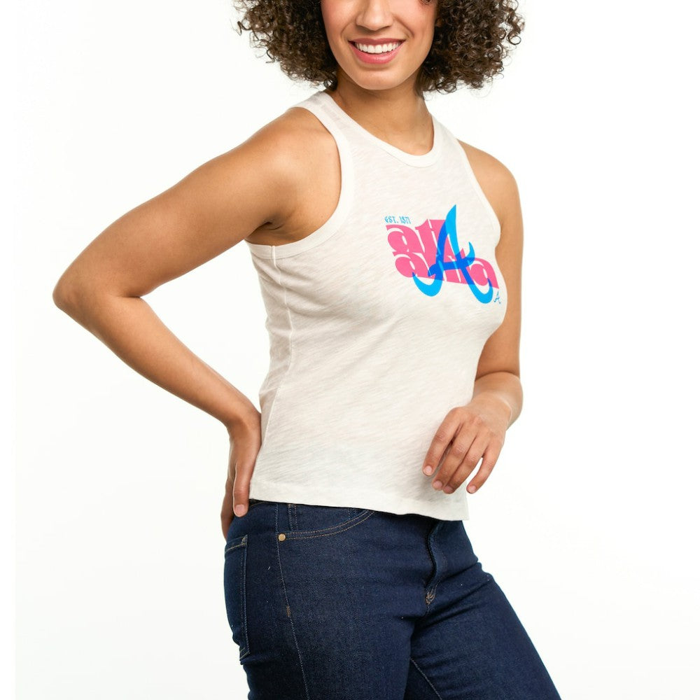 MLB Atlanta Braves Lusso Women's Lourdes Tank Top
