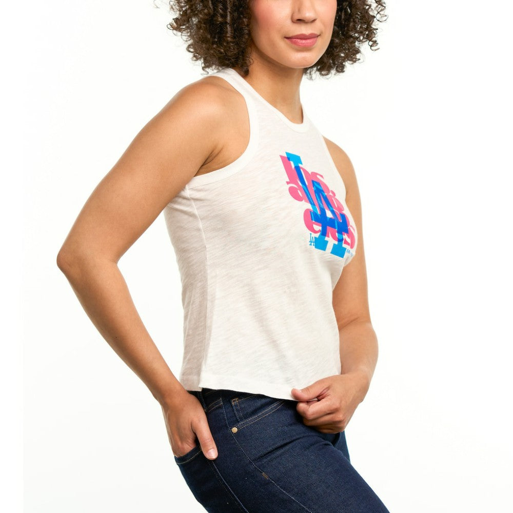 MLB Los Angeles Dodgers Lusso Women's Lourdes Tank Top