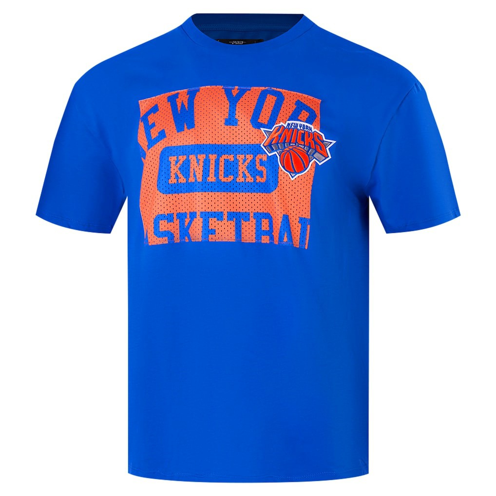 NBA New York Knicks Pro Standard Made To Play Drop Shoulder T-Shirt