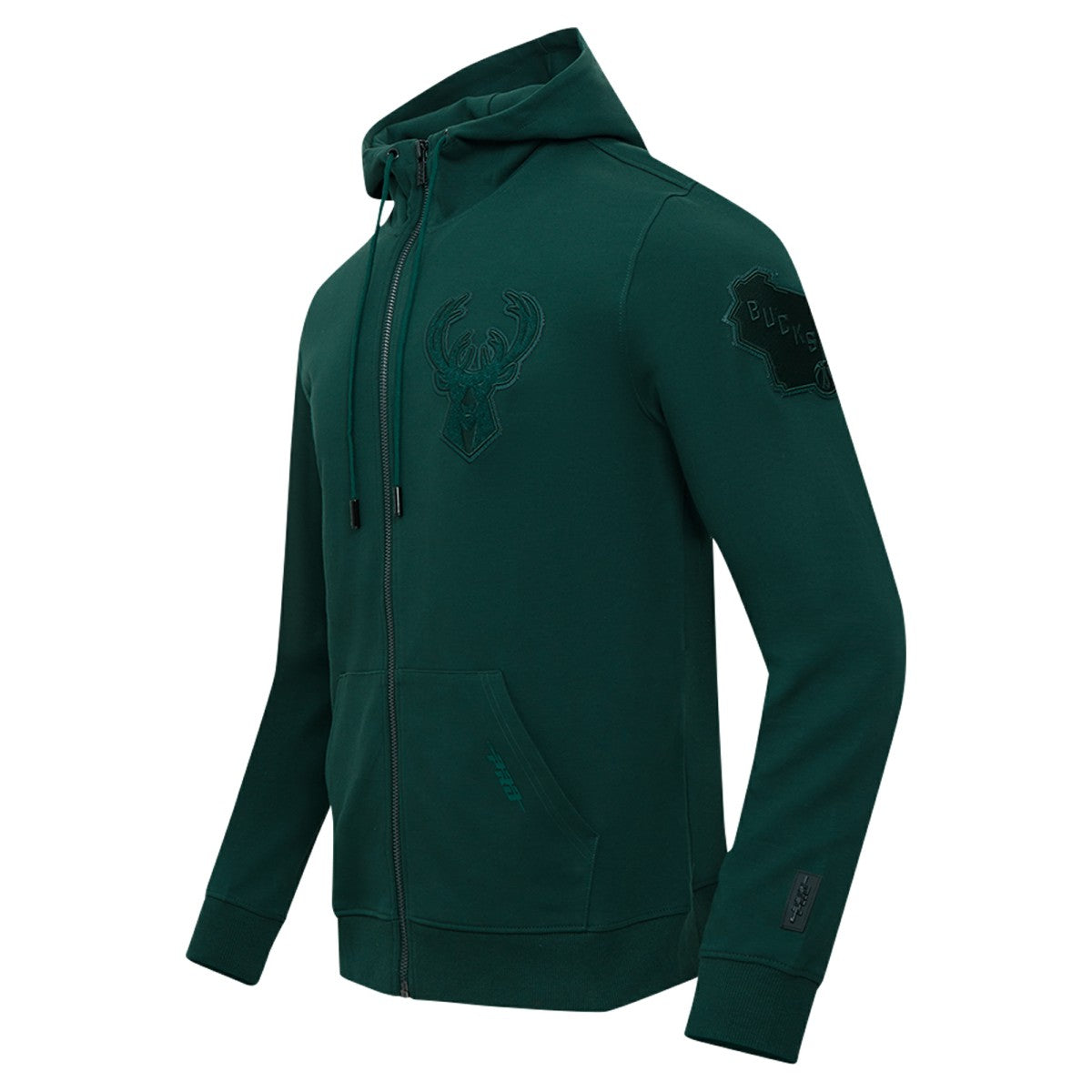 NBA Milwaukee Bucks Pro Standard Triple Tonal DK Full-Zip Hoodie Jacket