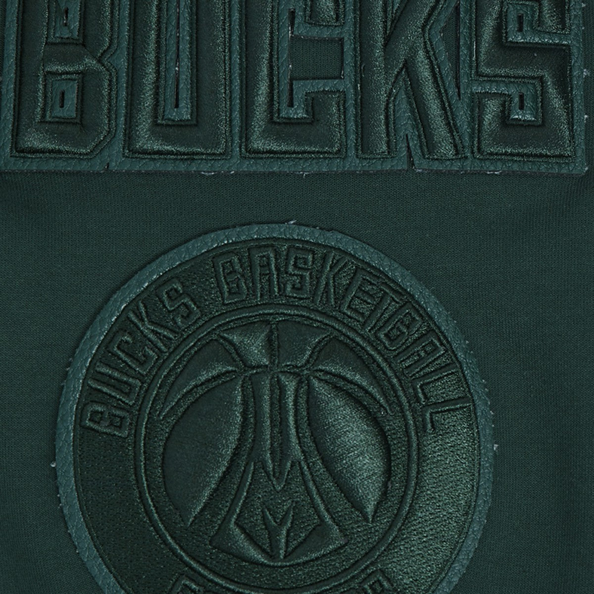 NBA Milwaukee Bucks Pro Standard Triple Tonal DK Full-Zip Hoodie Jacket