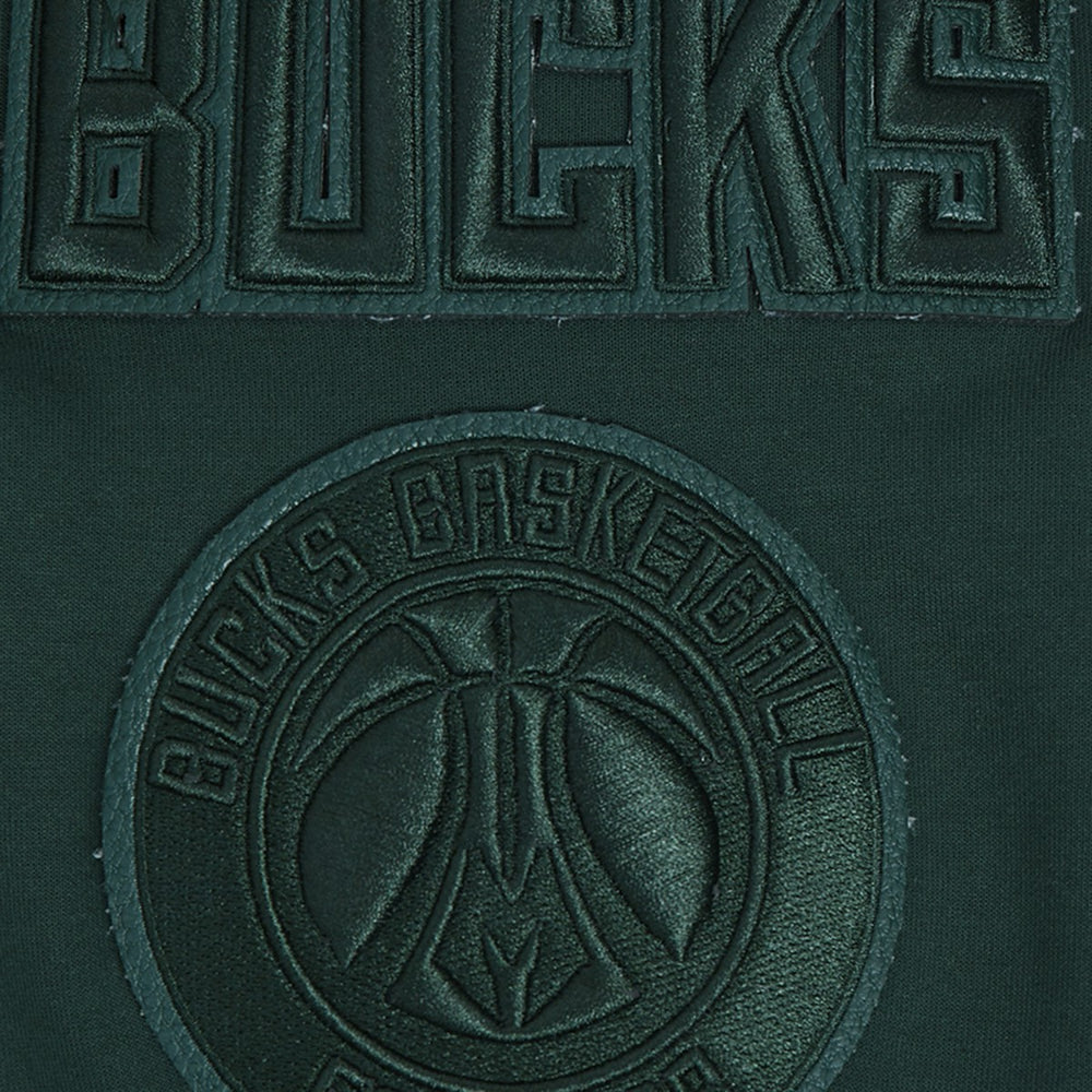 NBA Milwaukee Bucks Pro Standard Triple Tonal DK Full-Zip Hoodie Jacket