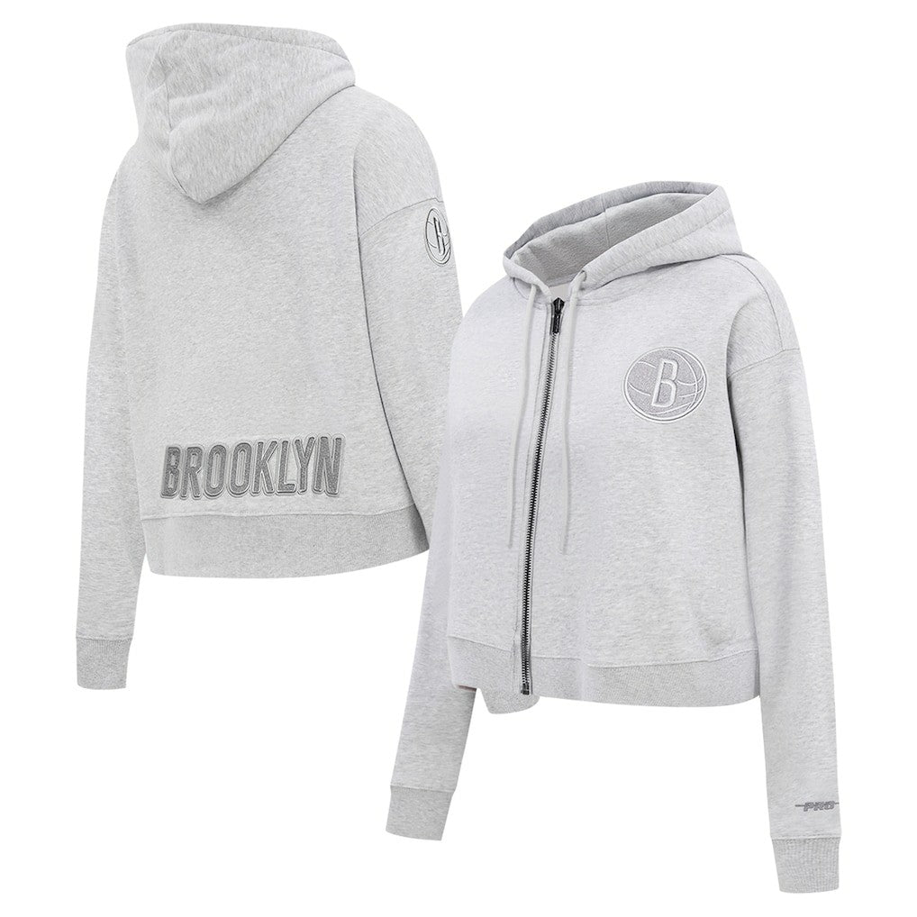 NBA Brooklyn Nets Pro Standard Women's Triple Tonal Full-Zip Hoodie