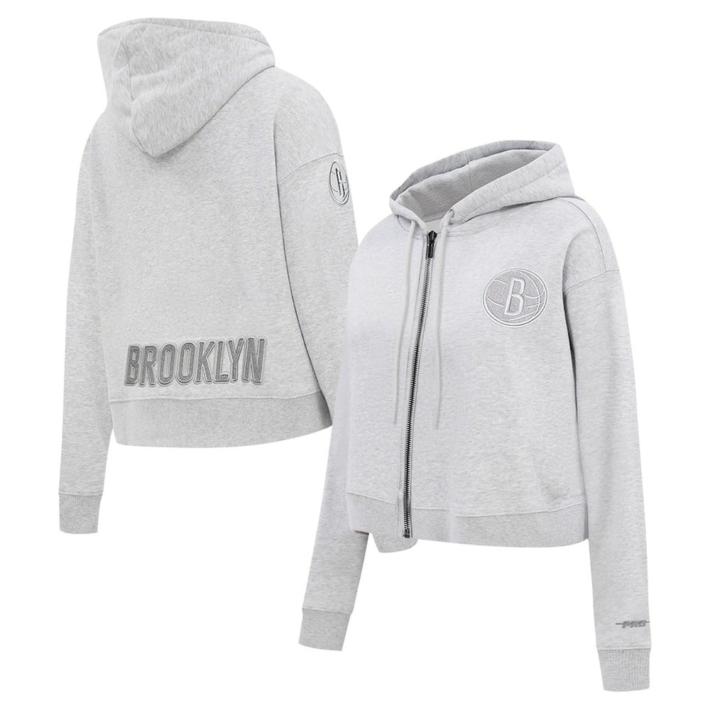 NBA Brooklyn Nets Pro Standard Women's Triple Tonal Full-Zip Hoodie