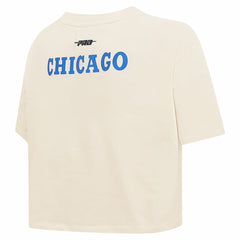 NBA Chicago Bulls Pro Standard Women's Retro Striper SJ Cropped Boxy T-Shirt sale
