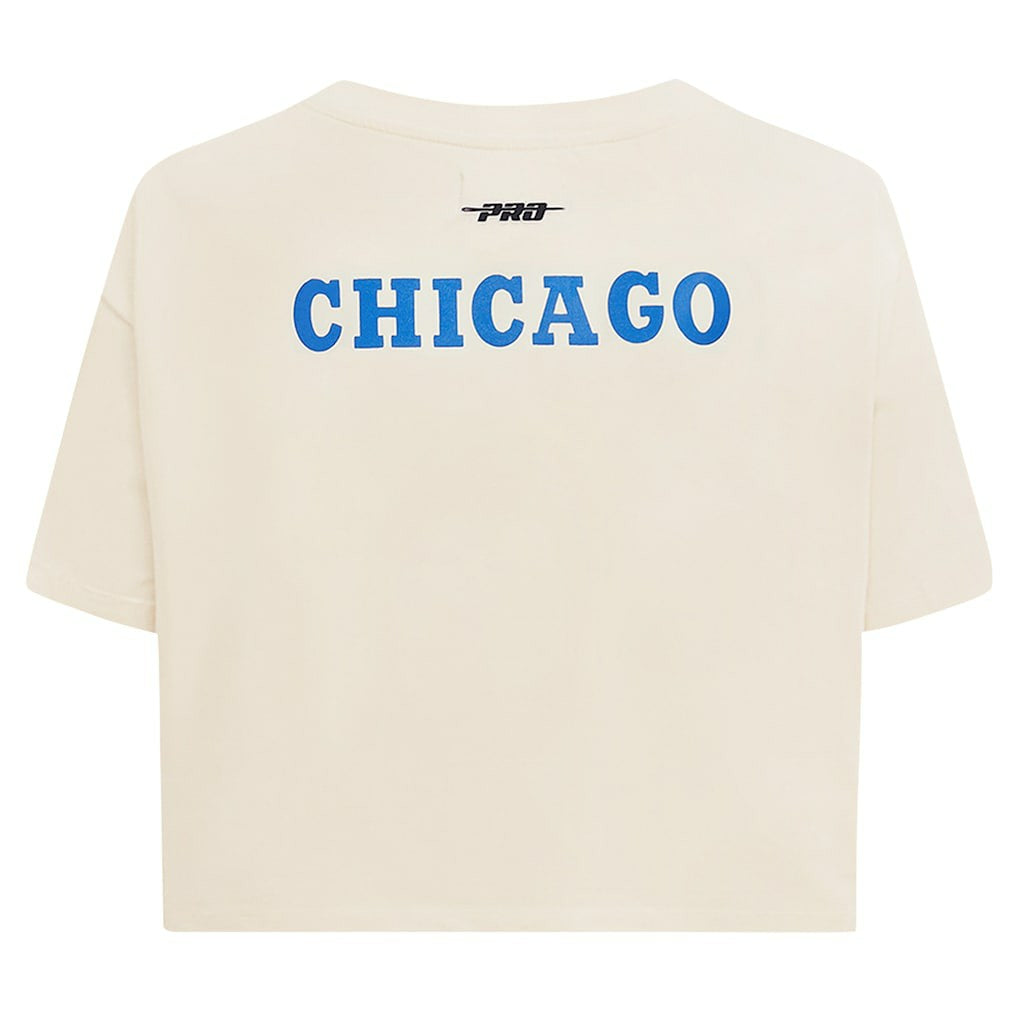 NBA Chicago Bulls Pro Standard Women's Retro Striper SJ Cropped Boxy T-Shirt sale