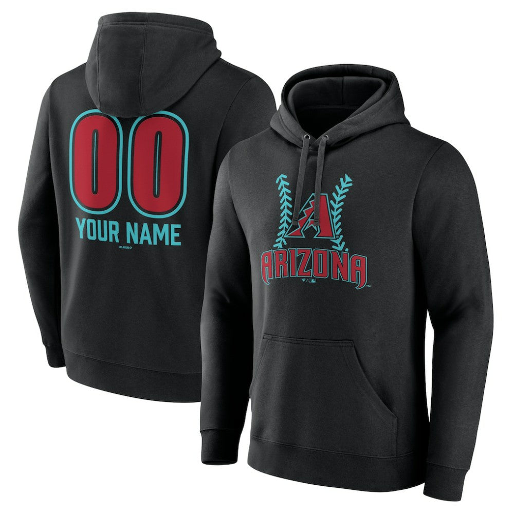 MLB Arizona Diamondbacks Personalized Name & Number Fastball Pullover Hoodie