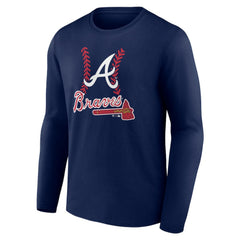 MLB Atlanta Braves Personalized Name & Number Fastball Long Sleeve T-Shirt