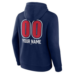 MLB Atlanta Braves Personalized Name & Number Fastball Pullover Hoodie