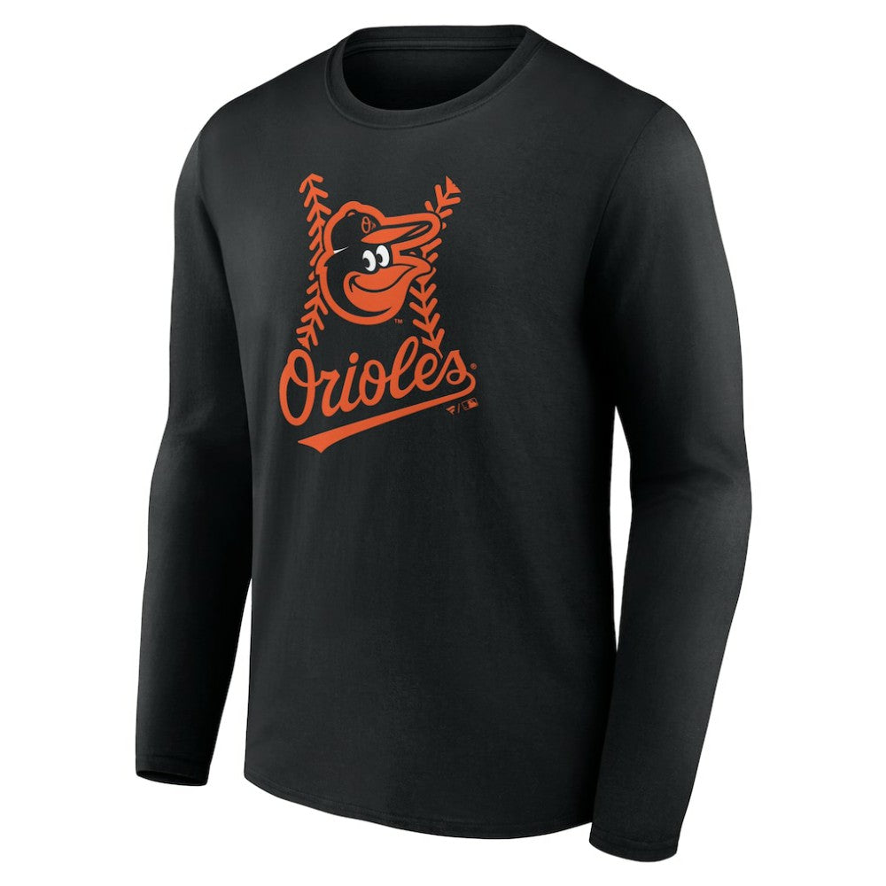 MLB Baltimore Orioles Personalized Name & Number Fastball Long Sleeve T-Shirt