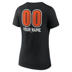 MLB Baltimore Orioles Women's Personalized Name & Number Fastball V-Neck T-Shirt