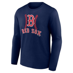 MLB Boston Red Sox Personalized Name & Number Fastball Long Sleeve T-Shirt