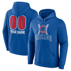 MLB Chicago Cubs Personalized Name & Number Fastball Pullover Hoodie