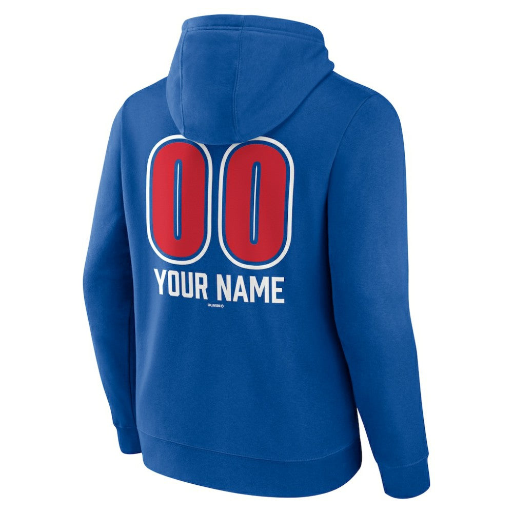 MLB Chicago Cubs Personalized Name & Number Fastball Pullover Hoodie