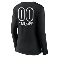 MLB Chicago White Sox Women's Personalized Name & Number Fastball Long Sleeve V-Neck T-Shirt