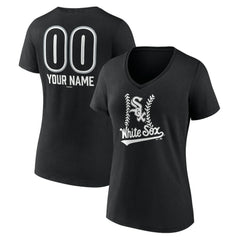 MLB Chicago White Sox Women's Personalized Name & Number Fastball V-Neck T-Shirt