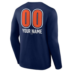 MLB Detroit Tigers Personalized Name & Number Fastball Long Sleeve T-Shirt