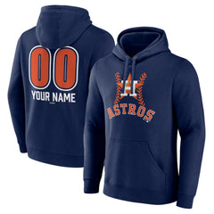 MLB Houston Astros Personalized Name & Number Fastball Pullover Hoodie