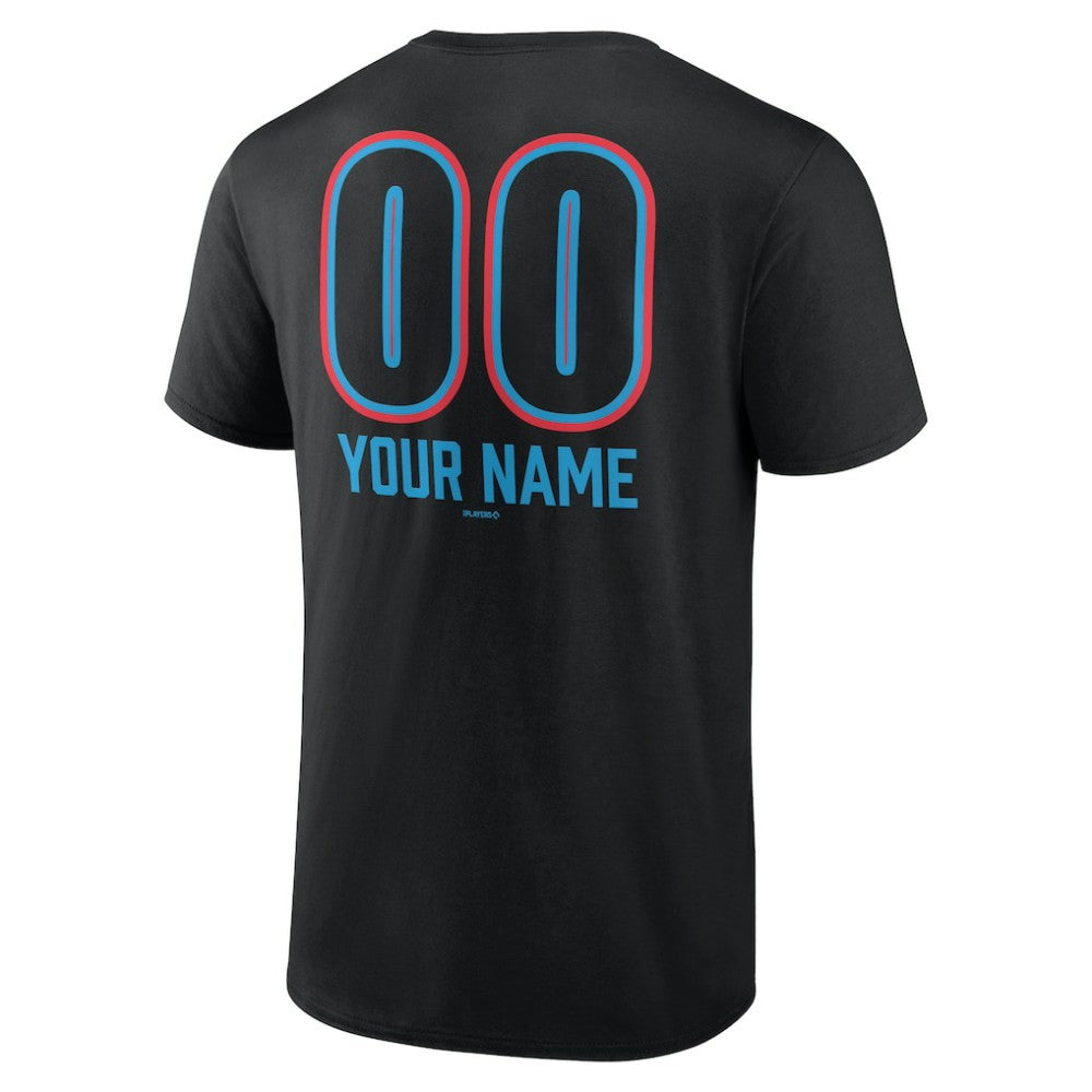 MLB Miami Marlins Personalized Name & Number Fastball T-Shirt