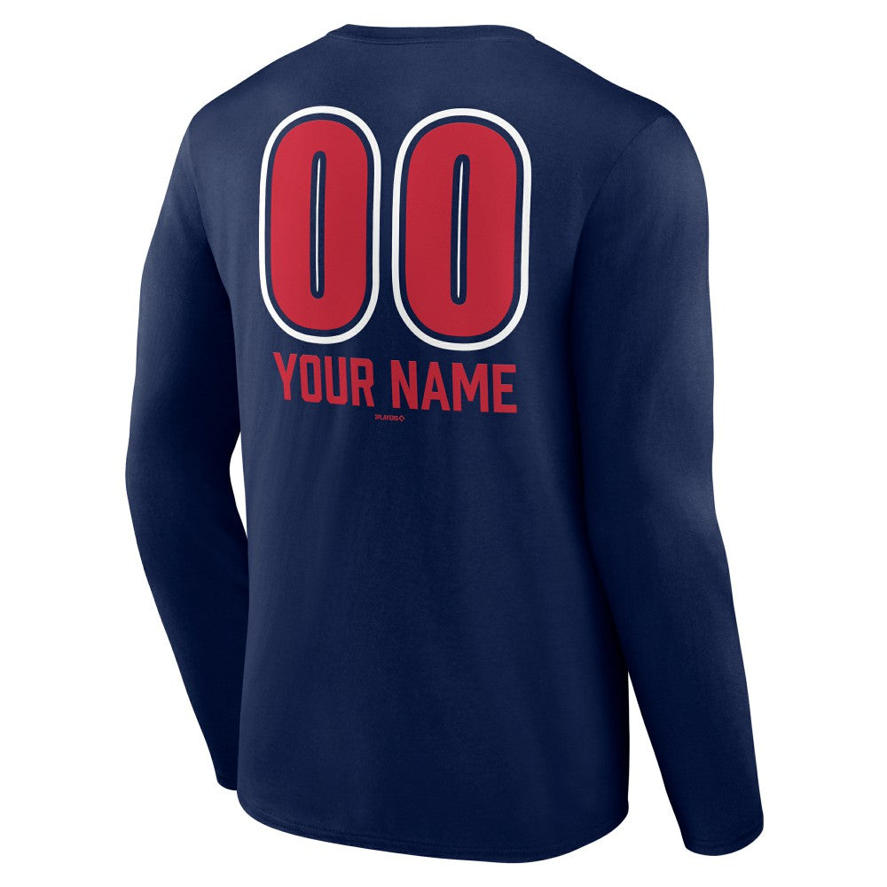 MLB Minnesota Twins Personalized Name & Number Fastball Long Sleeve T-Shirt